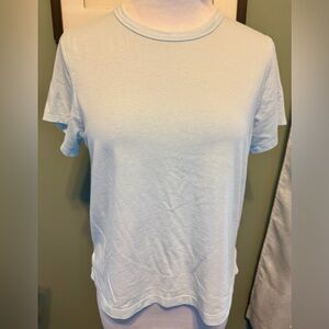 Lululemon Light Blue Cropped Tee – Size 8